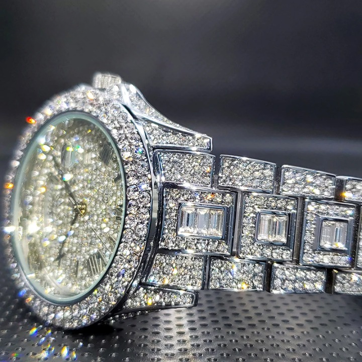 Montre Diamant de Luxe pour Homme