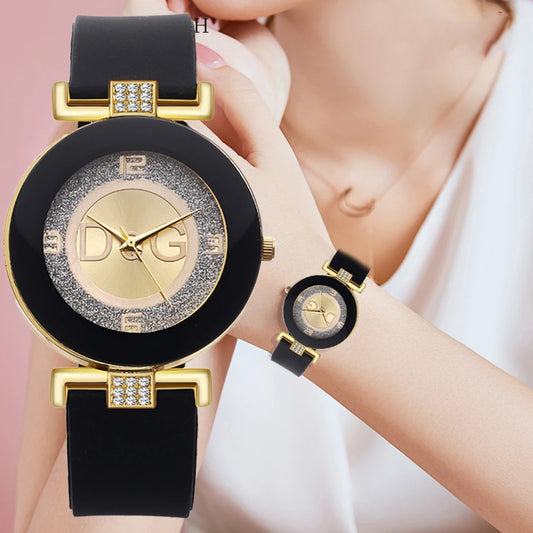 Montre Noire à Quartz pour Femme