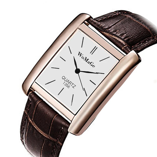 Montre Rectangulaire Élégante pour Femme - Paradis des Montres