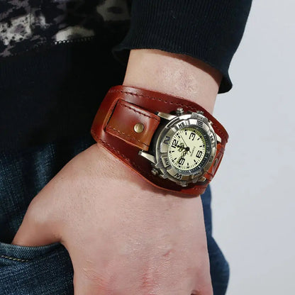 Montre en Cuir Vintage