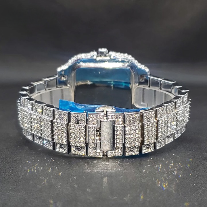 Montre Entièrement en Diamant pour Homme