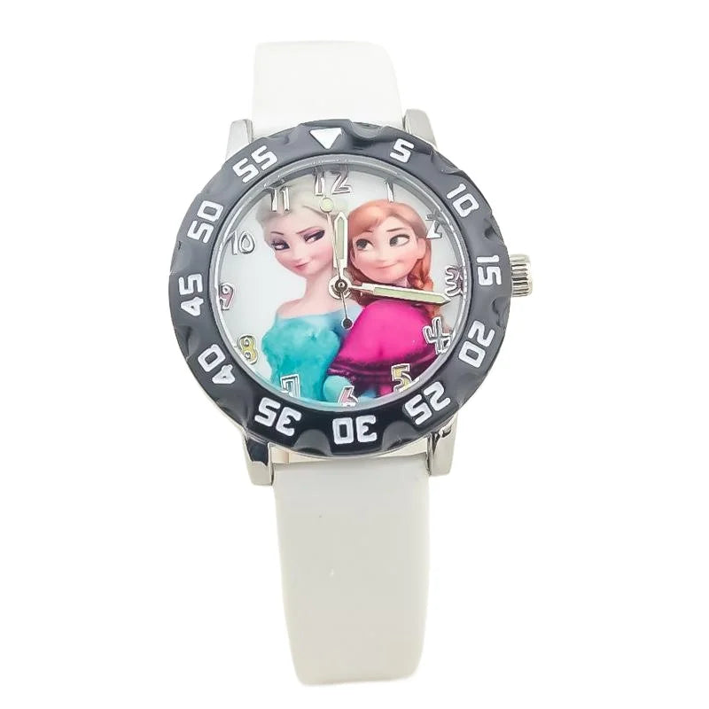 Montre La Reine Des Neiges avec Bracelet en Cuir - Paradis des Montres