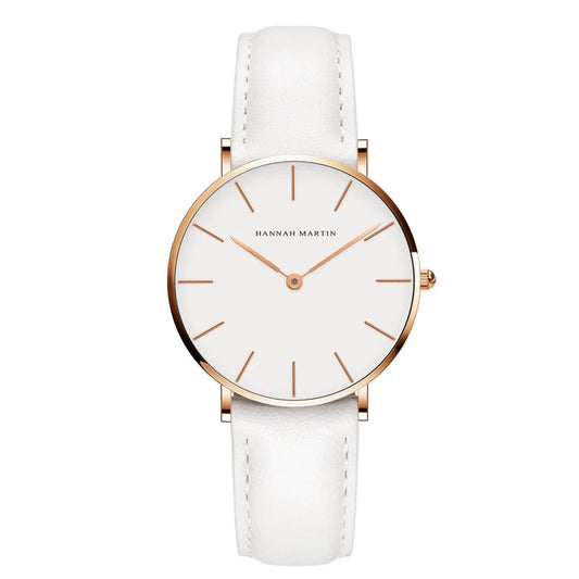 Montre Blanche Japonaise Simple