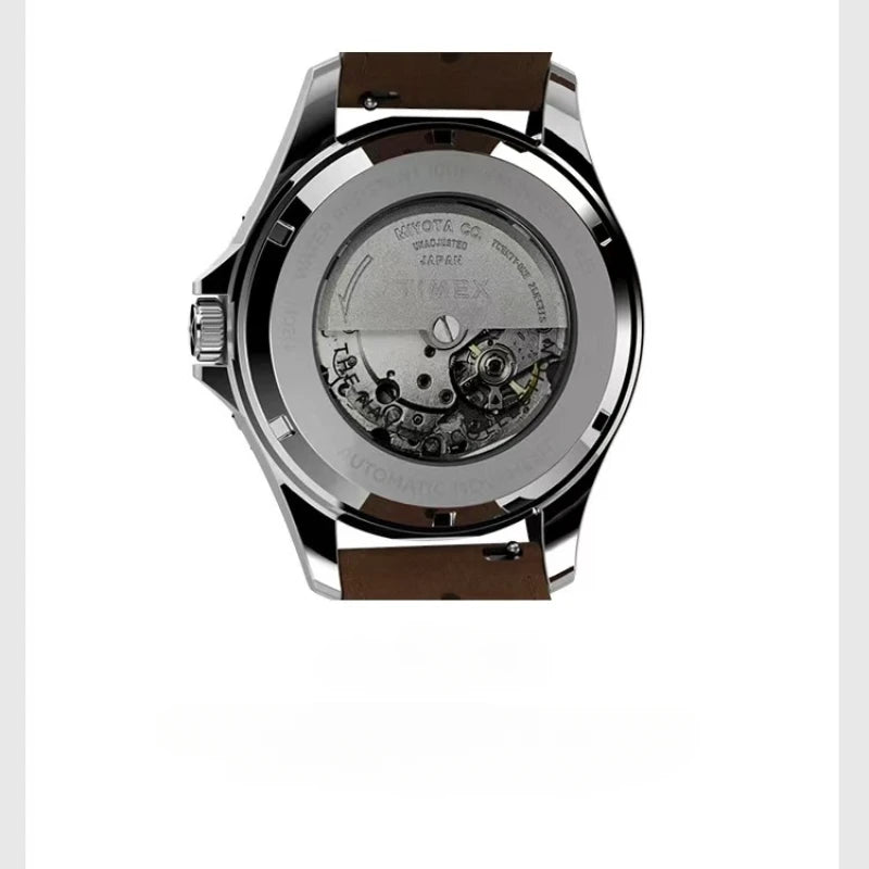 Montre Aviateur avec Bracelet en Cuir Marron - Paradis des Montres