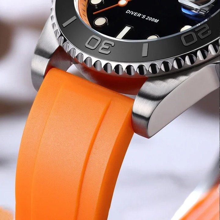 Montre Aviateur avec Bracelet en Silicone - Paradis des Montres