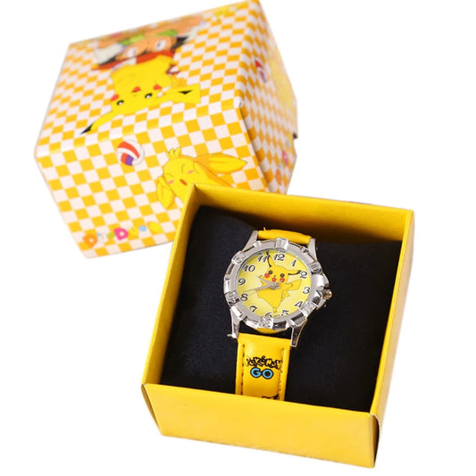 Montre Pikachu avec Bracelet en Cuir - Paradis des Montres