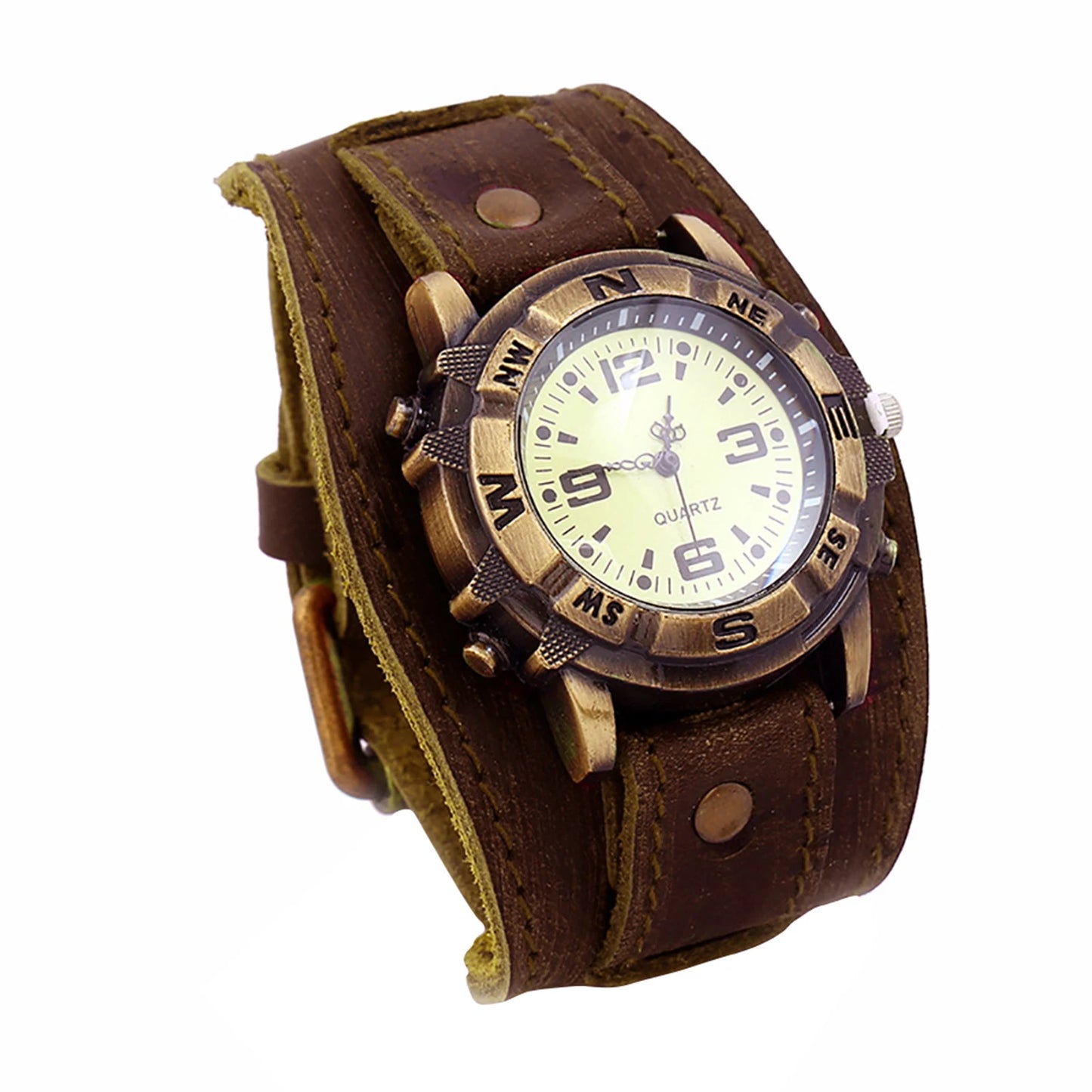 Montre en Cuir Vintage