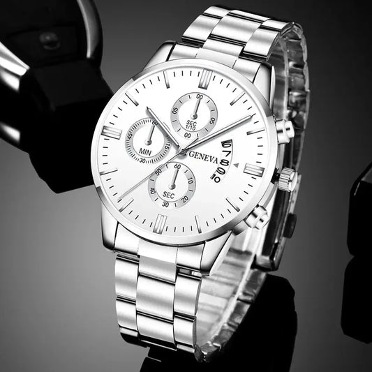 Montre Argenté Chronographe pour Homme