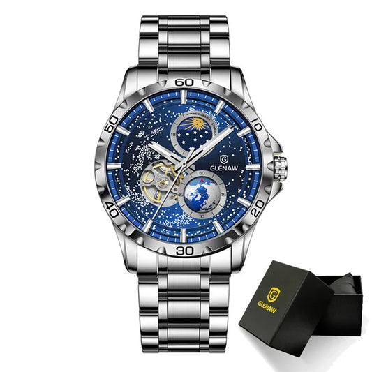 Montre Automatique Rotative en Acier Inoxydable - Paradis des Montres