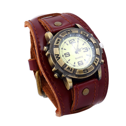 Montre en Cuir Vintage