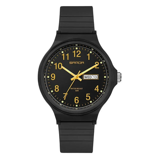 Montre Noire Simple Pour Femme