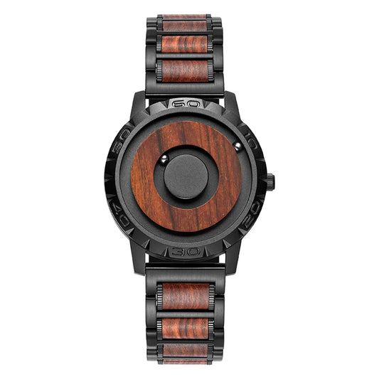 Montre Magnétique En Bois Massif Pour Homme - Paradis des Montres