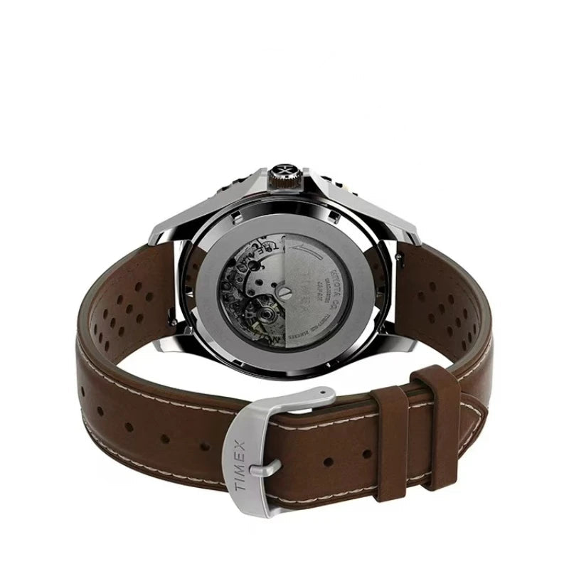 Montre Aviateur avec Bracelet en Cuir Marron - Paradis des Montres