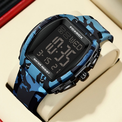 Montre Digitale avec Bracelet en Silicone Camouflé - Paradis des Montres