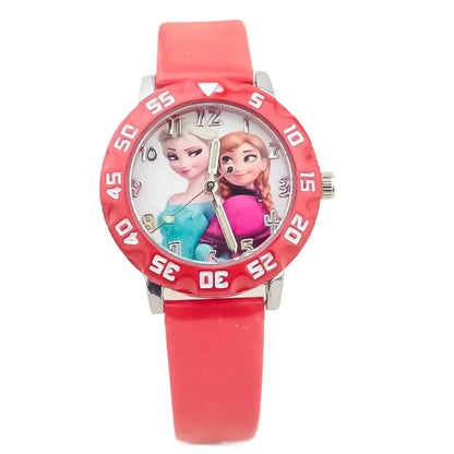 Montre La Reine Des Neiges avec Bracelet en Cuir - Paradis des Montres