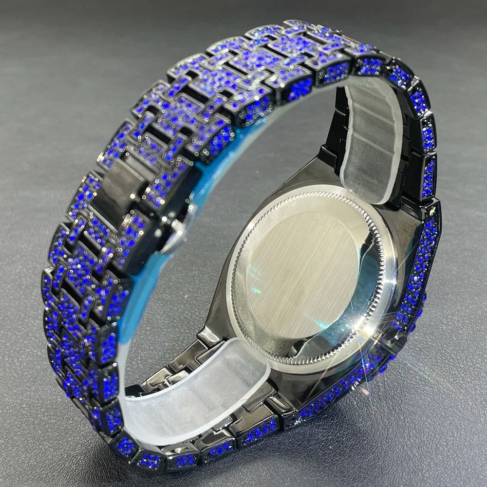 Montre Bleu en Diamants