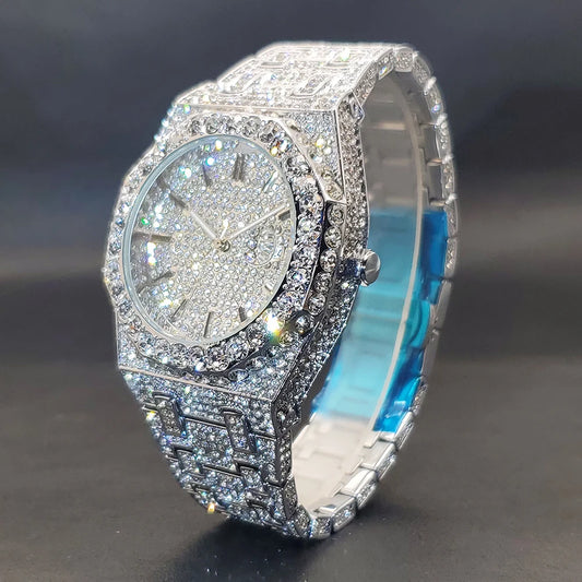 Montres Diamant à Quartz pour Hommes