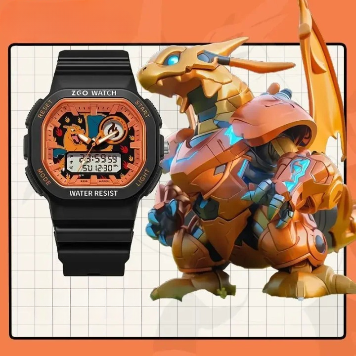 Montre Digital Pokémon Dracaufeu - Paradis des Montres