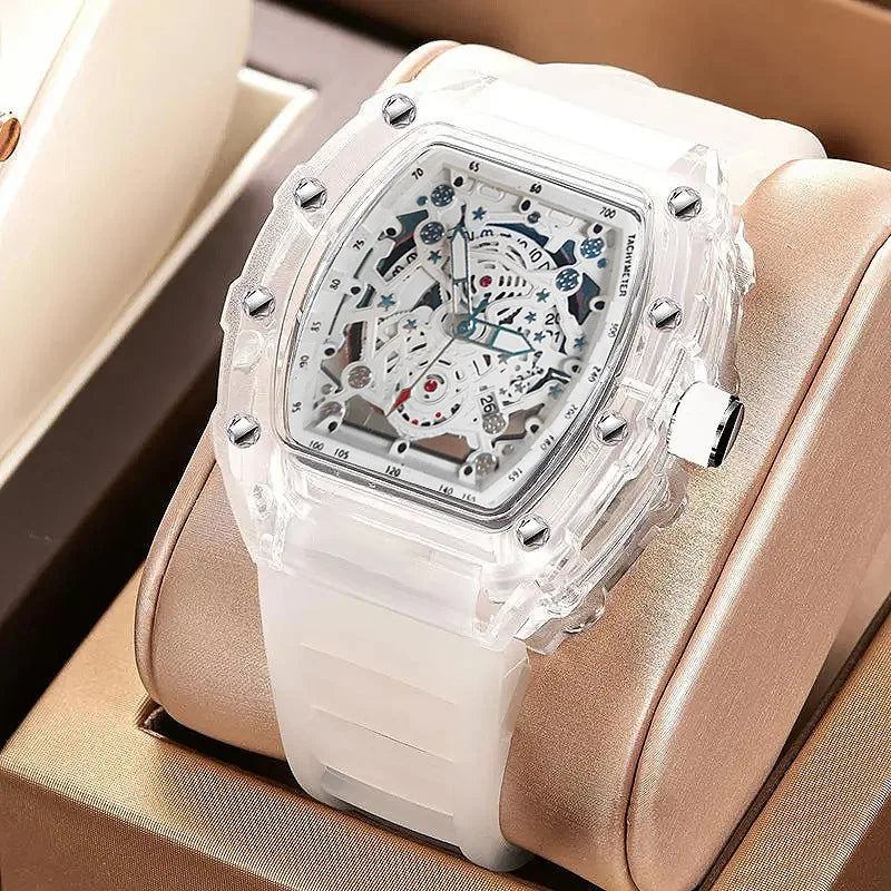 Montre de Luxe Blanche pour Homme - Paradis des Montres