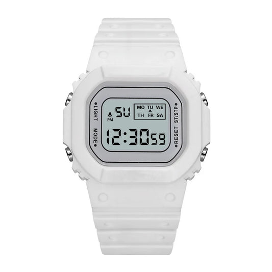 Montre Blanche Digitale Sportive