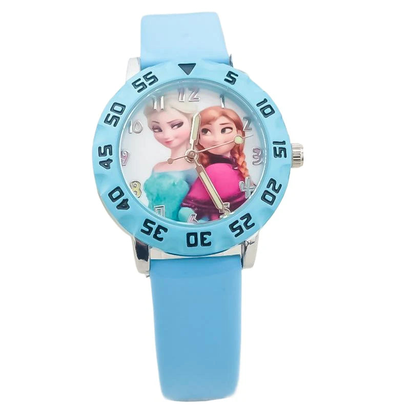 Montre La Reine Des Neiges avec Bracelet en Cuir - Paradis des Montres