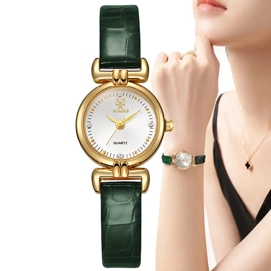 Montre Verte Vintage de Luxe