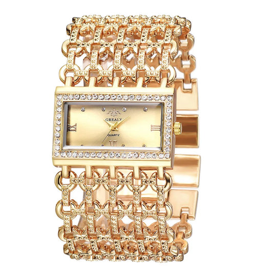 Montre Doré à Quartz pour Femme